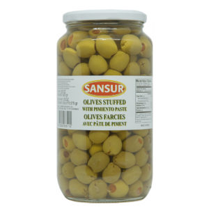 920g BOTTLE - GREEN OLIVES WITH PIMIENTO