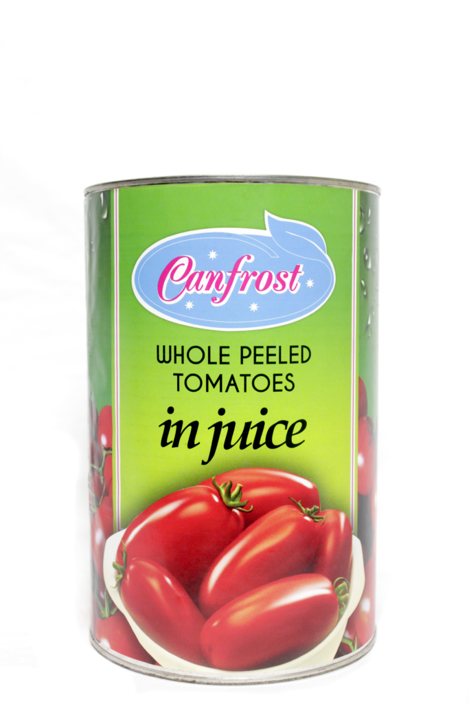 4.05 Kg TIN - WHOLE PEELED TOMATOES IN JUICE